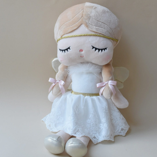 Tiulowa spódniczka z koronką - Biała - ubranko dla lalki