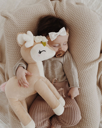 Pluszowa Sarenka z kremowym wianuszkiem - Duża