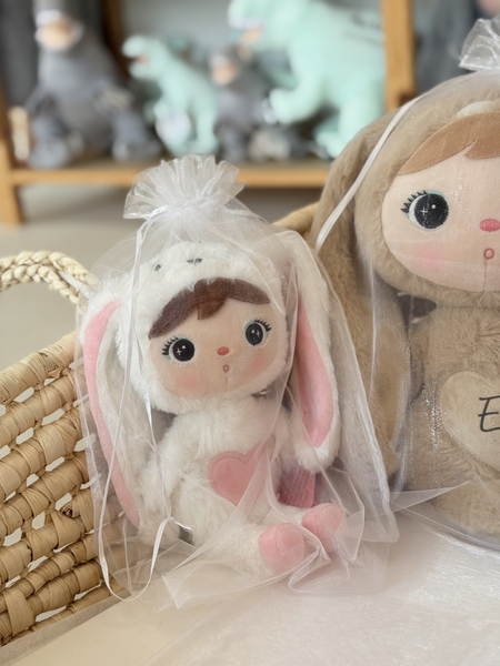 Biały woreczek prezentowy z organzy – rozmiar L (35 × 49 cm)