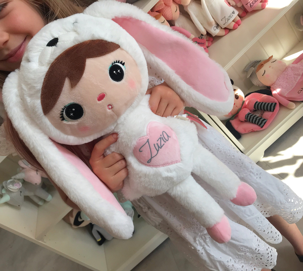 Biały Królik 50cm Metoo