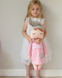 Lalka Metoo w różowej sukience XL