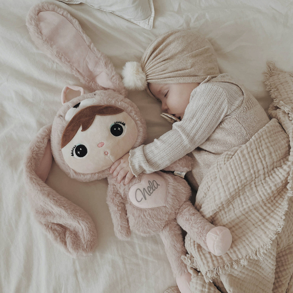 Różowy Królik  46cm Metoo