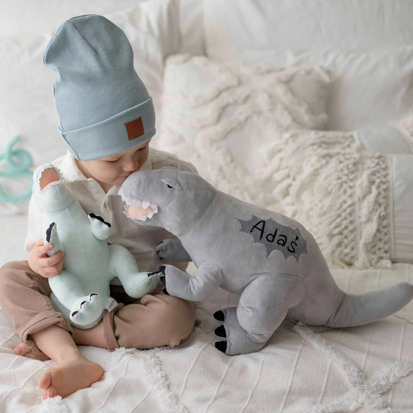 Szary Dinozaur pluszowy- Tyrannosaurus Rex- Melootka- Rozmiar L