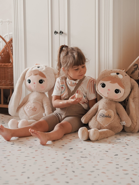 Beżowy Królik 70 cm - Lalka Metoo