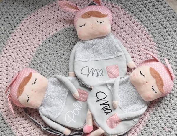 Szary Plecak Angela z uszkami Metoo