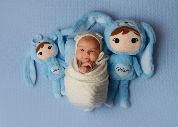 Błękitny Królik 50cm Metoo