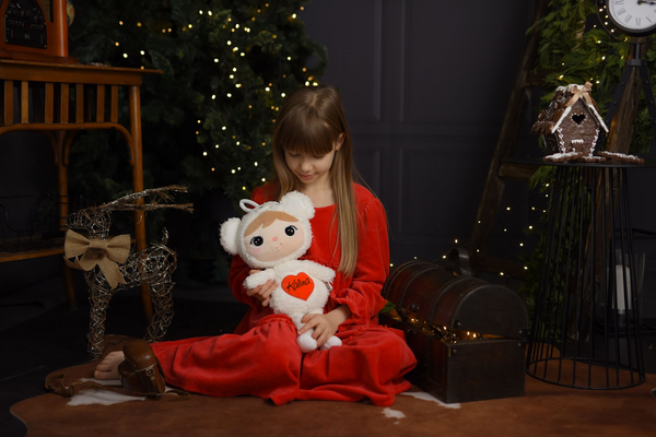 Miś Polarny z serduszkiem 46cm