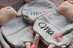 Szary Plecak Angela z uszkami Metoo