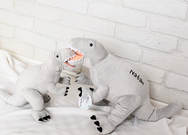 Szary Dinozaur pluszowy- Tyrannosaurus Rex- Melootka- Rozmiar L