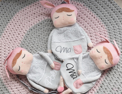 Szary Plecak Angela z uszkami Metoo