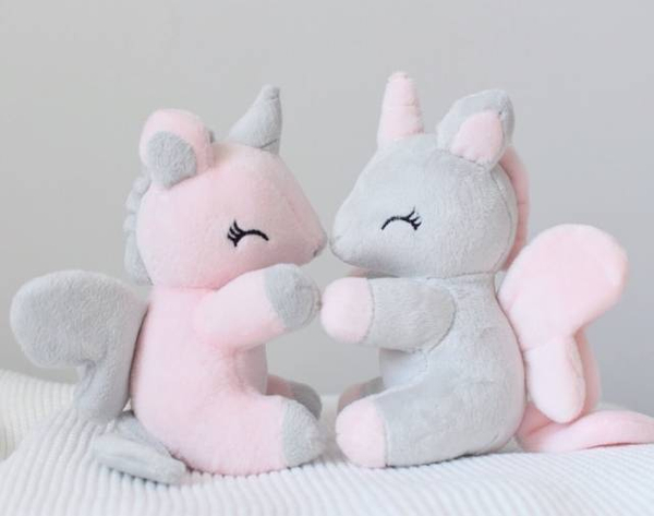 Jednorożec szaro-różowy rozmiar S