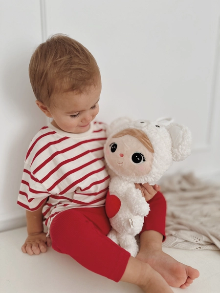 Miś Polarny z serduszkiem 46cm