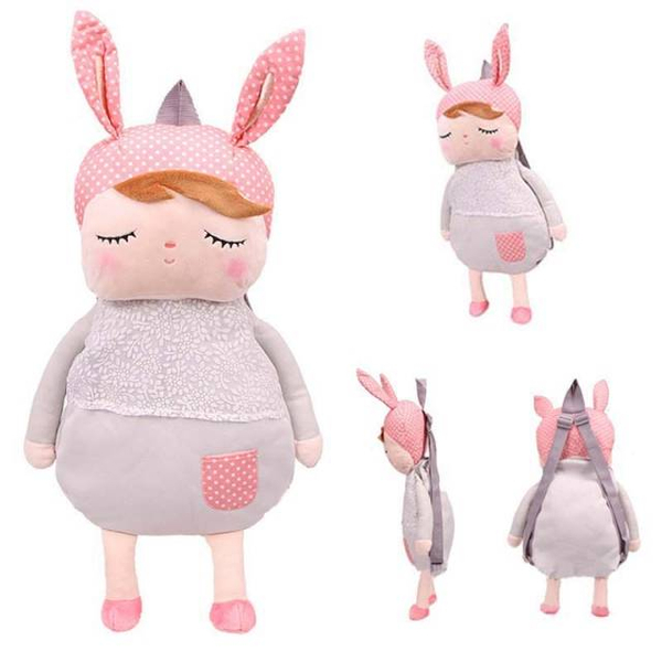 Szary Plecak Angela z uszkami Metoo