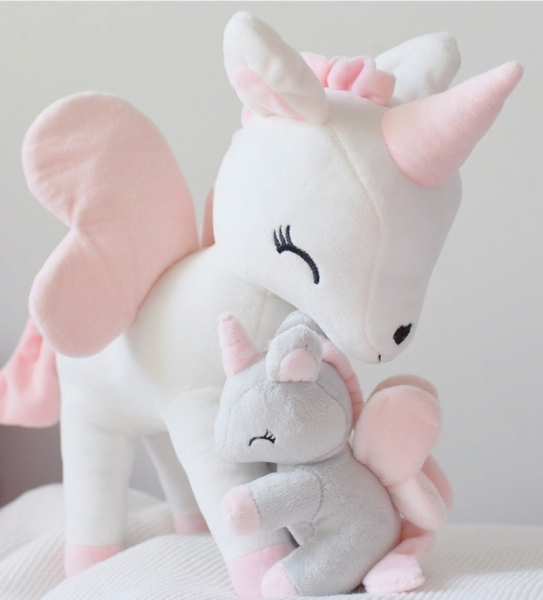 Jednorożec szaro-różowy rozmiar S