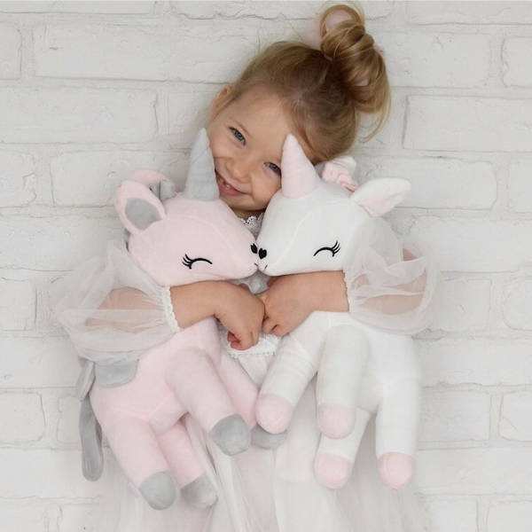 Pluszowy Jednorożec rozmiar L- Różowy