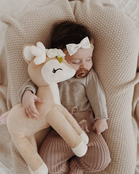 Pluszowa Sarenka z kremowym wianuszkiem - Duża