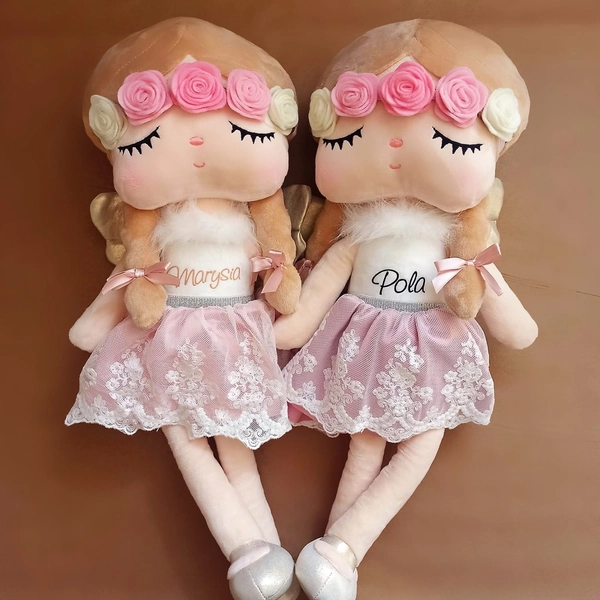 Lalka Metoo z kolorowym wianuszkiem 48cm