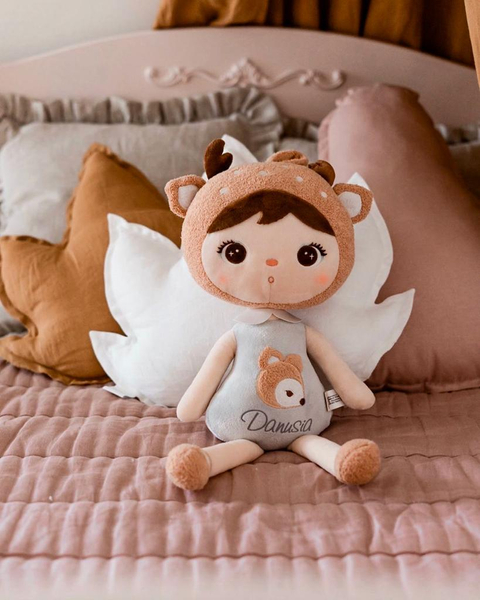 Lalka Metoo szary jelonek 50cm PAK 10 SZT