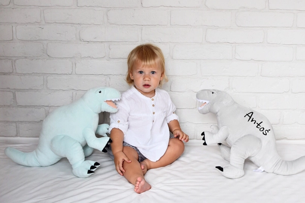 Szary Dinozaur pluszowy- Tyrannosaurus Rex- Melootka- Rozmiar L