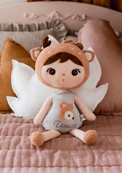 Lalka Metoo szary jelonek 50cm