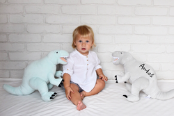 Szary Dinozaur pluszowy- Tyrannosaurus Rex- Melootka- Rozmiar M