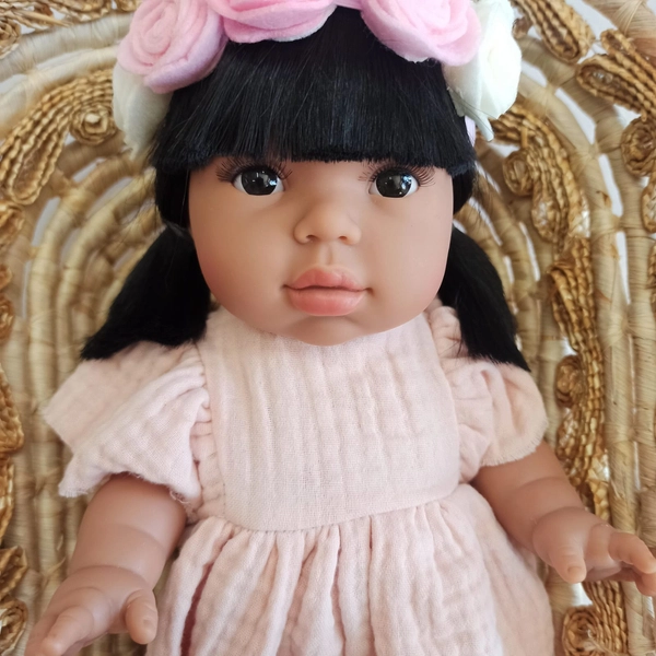 Nosidełko wiklinowe dla lalek - kosz Mojżesza