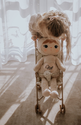 Jasno Beżowy Królik 70 cm - Lalka Metoo