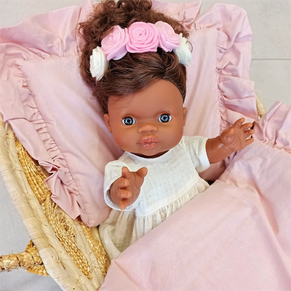 Nosidełko wiklinowe dla lalek - kosz Mojżesza