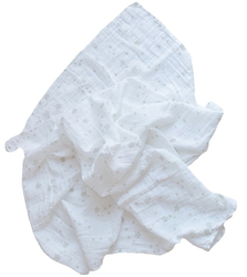 Otulacz muślinowy w gwiazdki- 120 x 120cm- Melootka