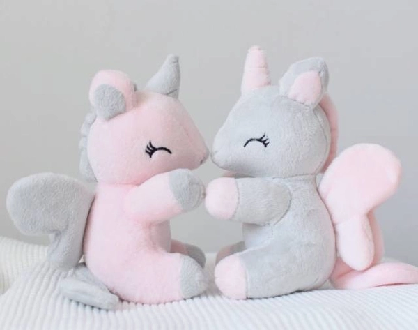 Jednorożec szaro-różowy rozmiar S