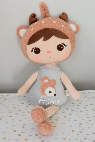 Lalka Metoo szary jelonek 50cm PAK 10 SZT