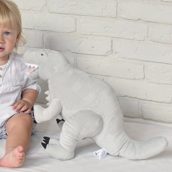 Szary Dinozaur pluszowy- Tyrannosaurus Rex- Melootka- Rozmiar M