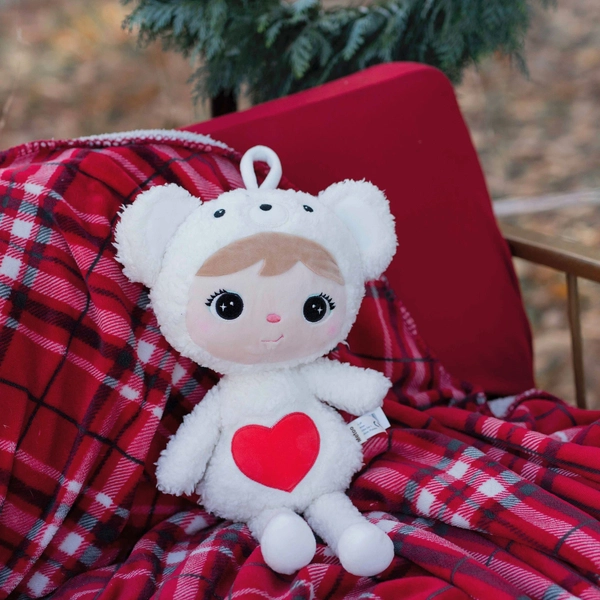 Miś Polarny z serduszkiem 46cm