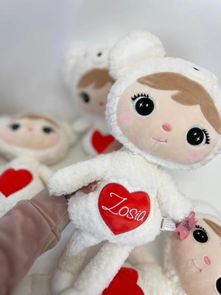 Miś Polarny z serduszkiem 46cm