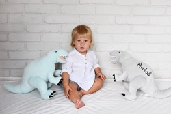 Szary Dinozaur pluszowy- Tyrannosaurus Rex- Melootka- Rozmiar M