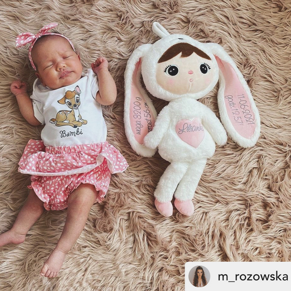 Biały Królik 50cm Metoo