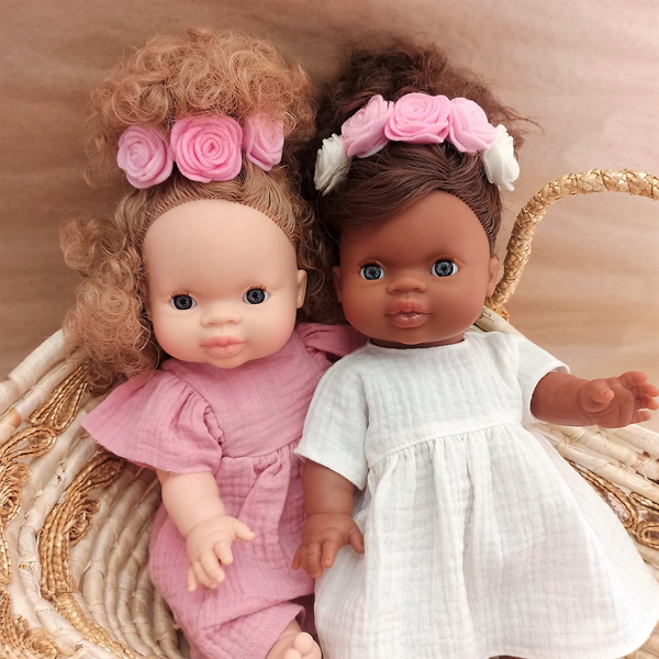 Nosidełko wiklinowe dla lalek - kosz Mojżesza