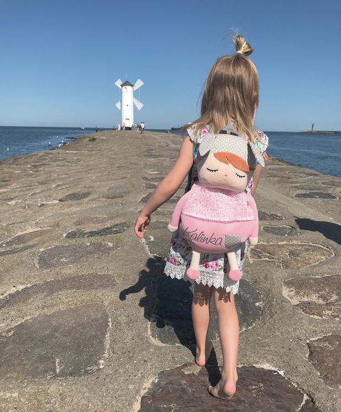 Różowy Plecak z uszkami Metoo