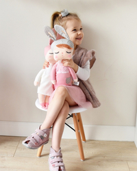 Lalka Metoo w różowej sukience PAK 10 SZT