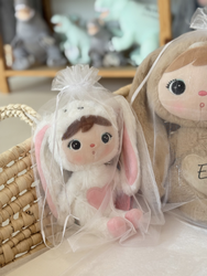 Biały woreczek prezentowy z organzy – rozmiar XL (38 × 58 cm)