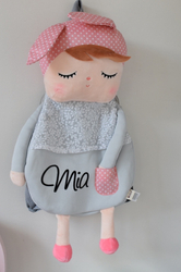 Szary Plecak Angela z uszkami Metoo