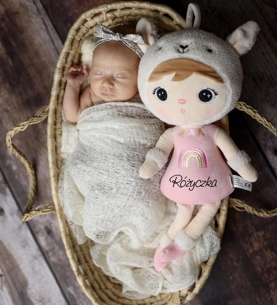 Różowa Alpaka 48cm Metoo