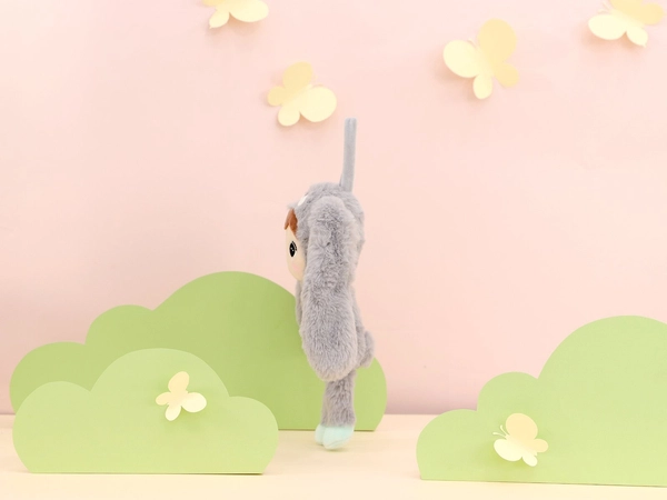 Szaro/Miętowy Królik 30cm Metoo