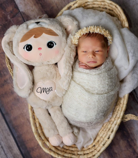 Jasno Beżowy Królik 50cm Metoo