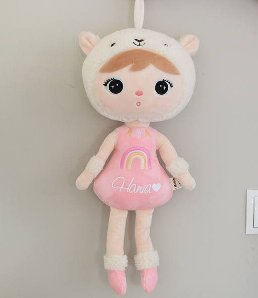 Różowa Alpaka 48cm Metoo