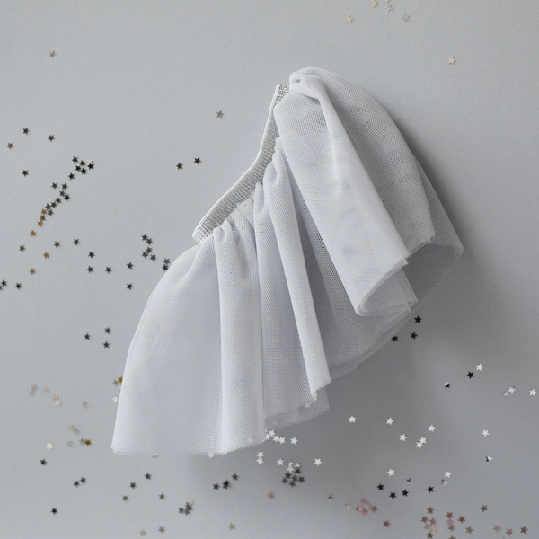 Tiulowa spódniczka- Szara- ubranko dla lalki