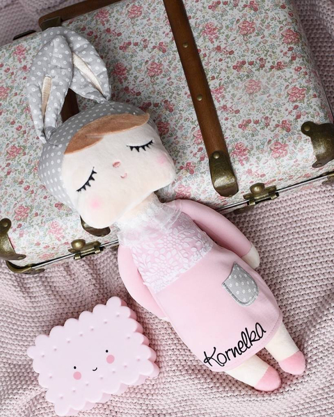 Lalka Metoo w różowej sukience PAK 10 SZT