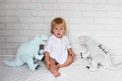 Szary Dinozaur pluszowy- Tyrannosaurus Rex- Melootka- Rozmiar L