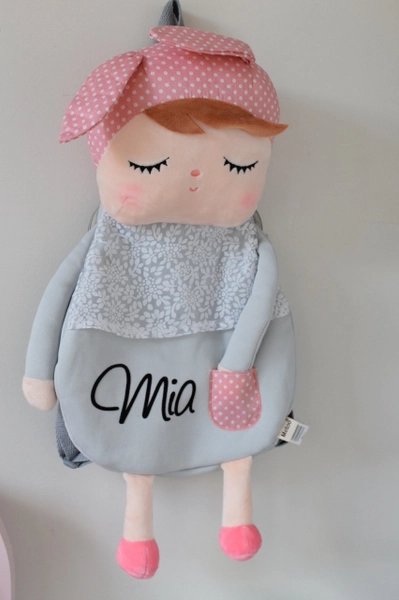 Szary Plecak Angela z uszkami Metoo