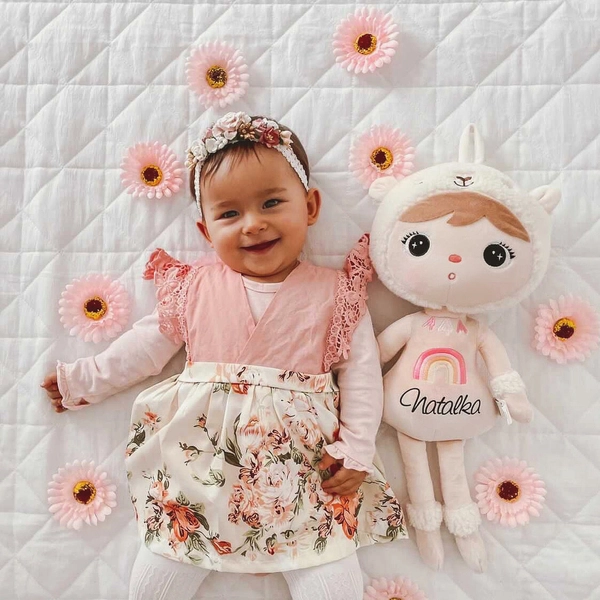 Beżowa Alpaka 48cm Metoo